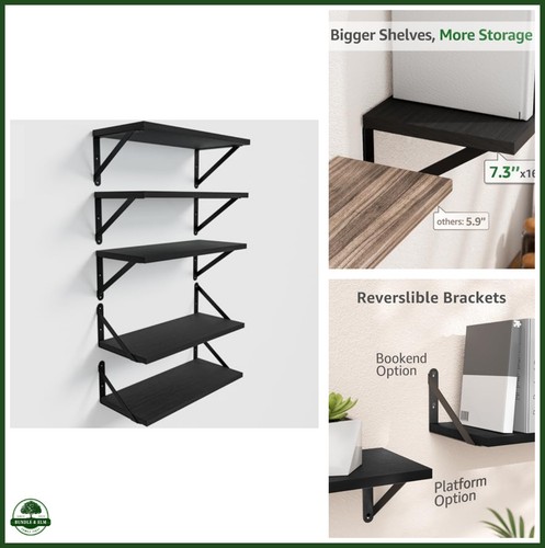 Wall shelves 5x7 inches - shelves, 16.5x7.3