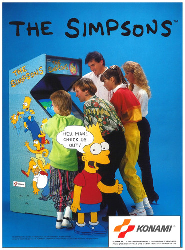 The simpsons konami - the, video