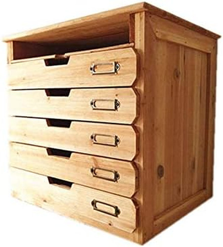 Wooden desk organizer with - wooden,