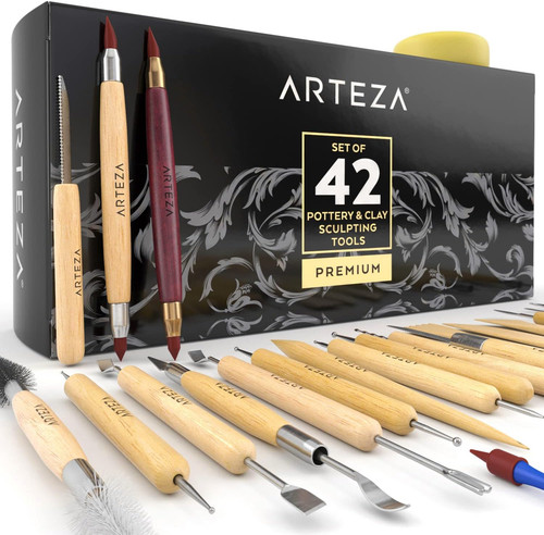 Pottery clay sculpting - sculpting, tools