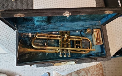 Vintage 1936 conn trumpet - vintage, c.g.