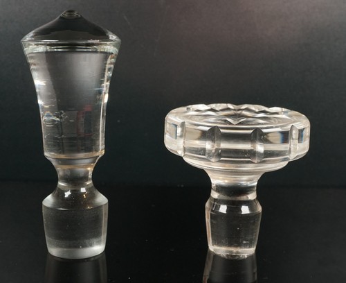 Vintage pair crystal decanter - vintage,