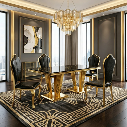 Dining table set for with - set, 4