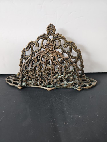 Vintage ornate brass - brass, napkin