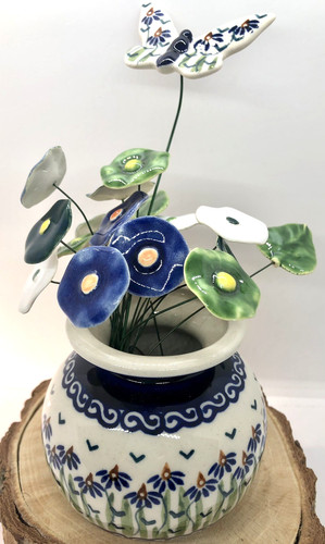 Polish pottery vase - polish,