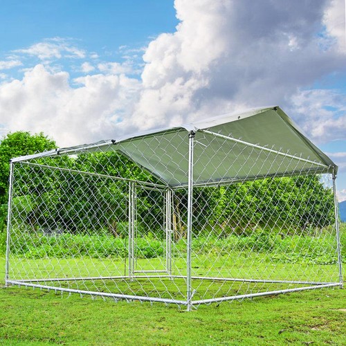 2x2x1 outdoor metal dog run - metal,