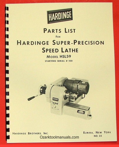 Hardinge hsl59 high speed - hsl59,
