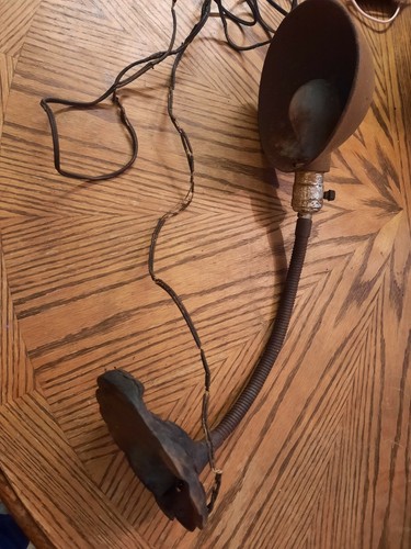 Antique industrial desk lamp - desk,