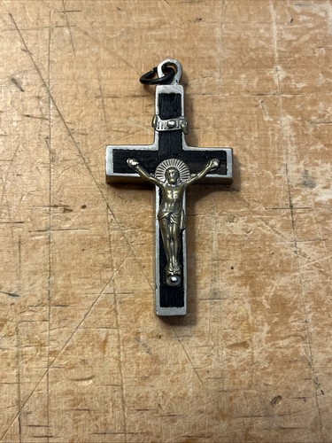 Vintage relic crucifix pendant - vintage,