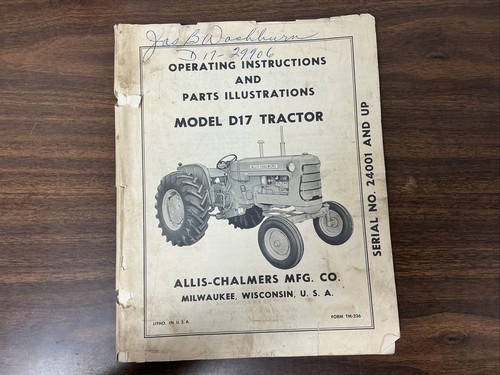 Vintage allis chalmers - vintage, d17