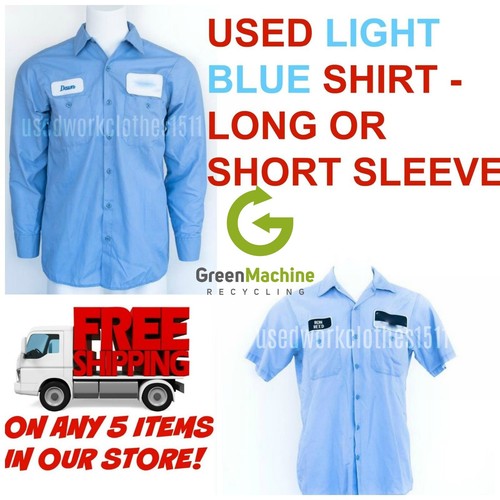 Used work shirts light - light, blue