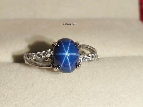 Blue star sapphire lindy - star,