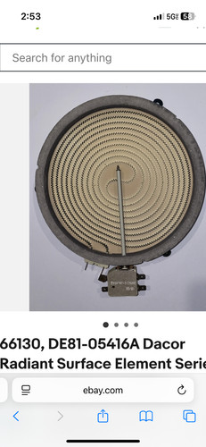 Dacor series heater 66130 - series, 8