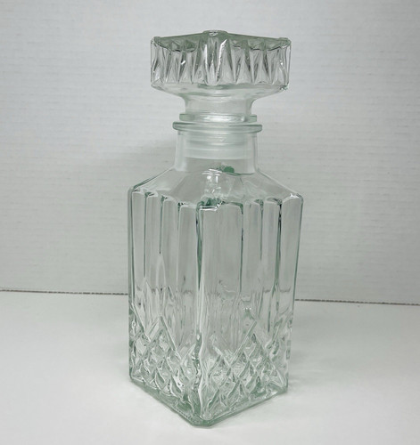 Glass decanter with - glass,