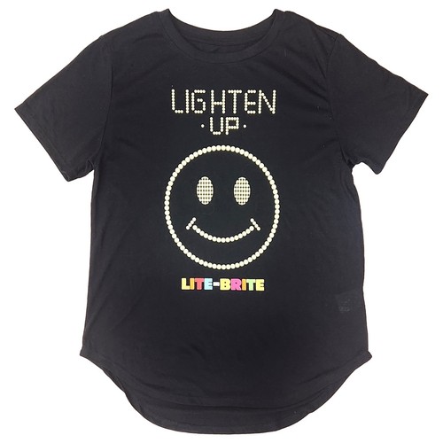 Womens black lite brite - lite-brite, smile