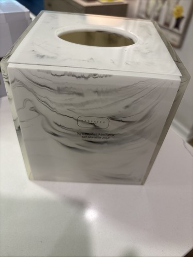 Lucite boutique tissue box - lucite,