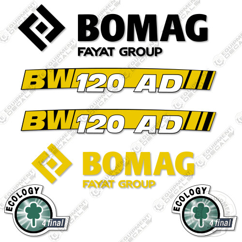 Fits bomag bw120ad - fits, decal