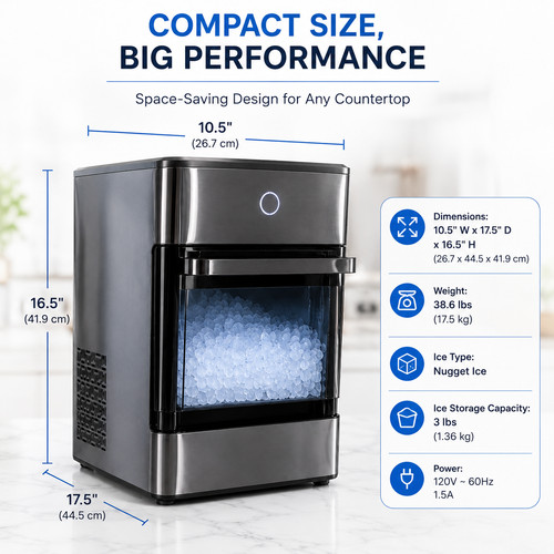 Profile ice maker black - profile,