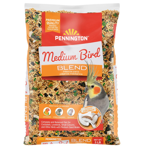 Bird food pennington medium - ,