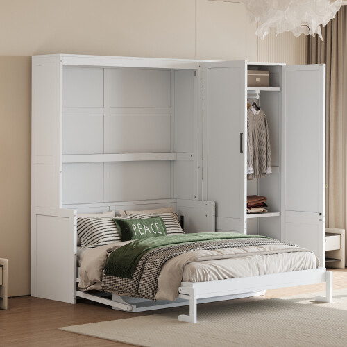 Queen size murphy bed - murphy, wall