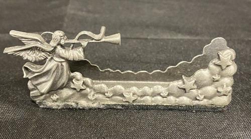 Pewter angel themed vintage - pewter,