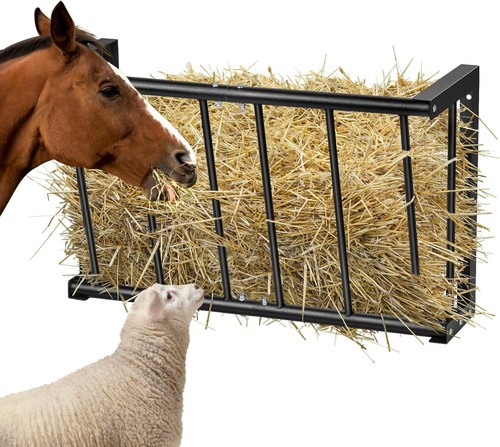 Wall mounted hay feeder rack - feeder,