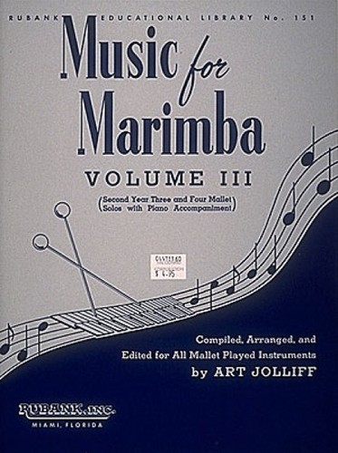 Music for marimba - volume, iii