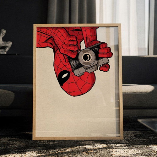 Spider man camera poster - poster,