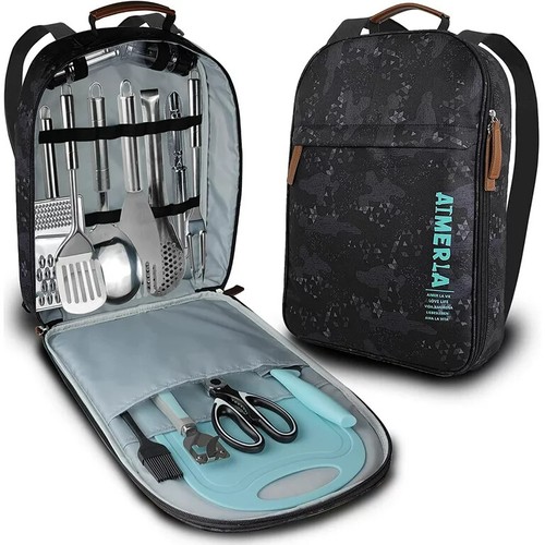 Piece camp utensil set - 15-piece,