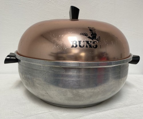 Vintage west bend aluminum bun - aluminum,