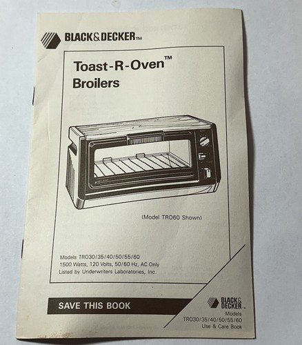 Vtg 1985 black decker toast - 1985, &
