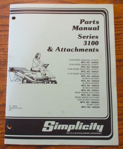 Simplicity 3100 series 3108 - 3100,