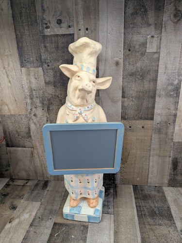 French chef pig - french, statue