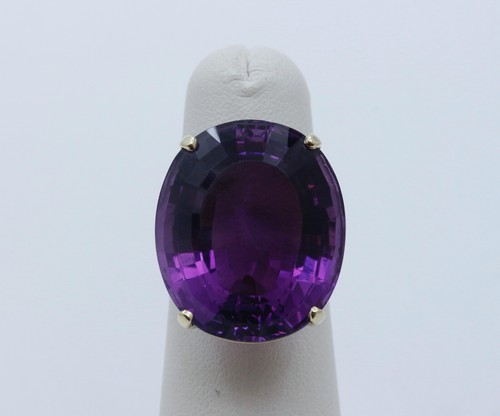 Vintage oval siberian amethyst - oval,