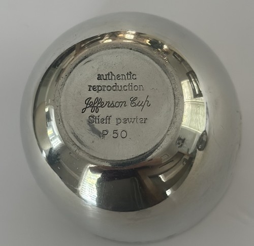 Jefferson cup stieff pewter