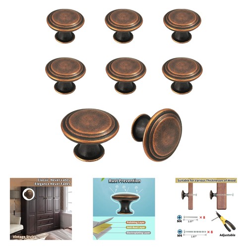 Pack dresser knobs antique - 8,