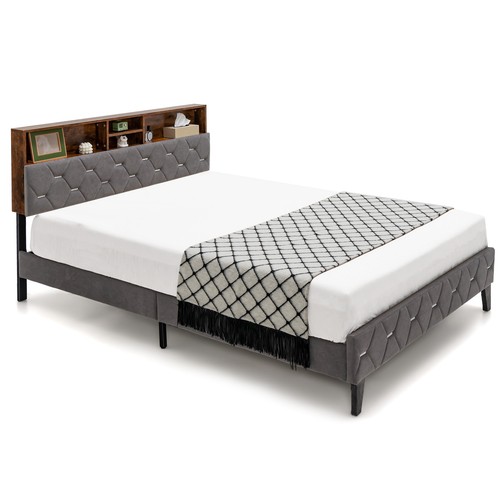 Upholstered platform bed - upholstered,