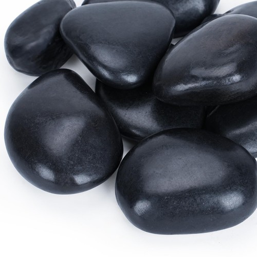 40lbs black river rocks - 40lbs,