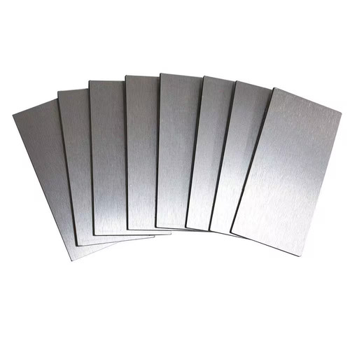 Brushed silver x 6 - brushed, in.
