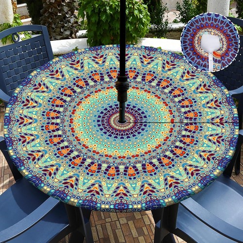 Outdoor tablecloth with - tablecloth,