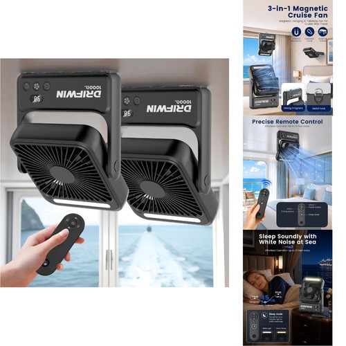 Magnetic cruise fan 10000mah - magnetic,