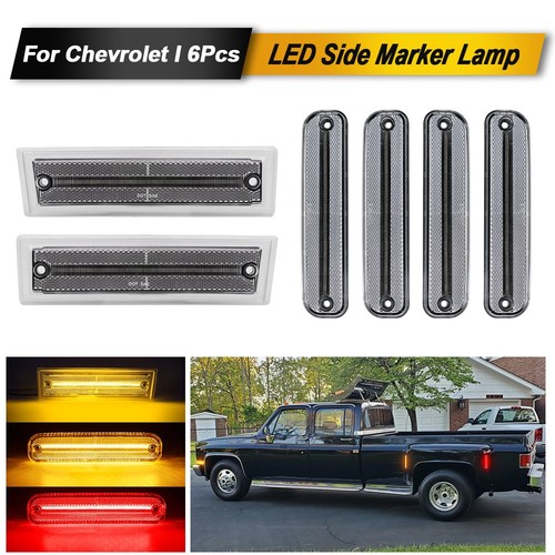 6pcs clear led side - clear,