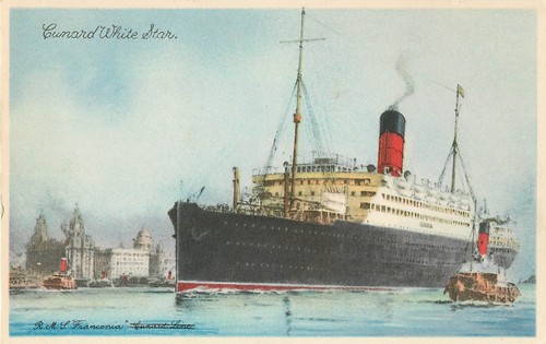 1923 antique postcard - 1923, rms
