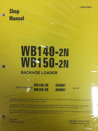 Komatsu wb140 wb150 2n - wb140-2n,, wb150-2n