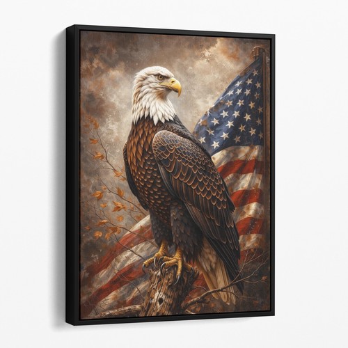 American eagle with usa flag - eagle,