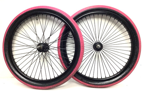 Bicycle black wheel set 48 - bicycle,
