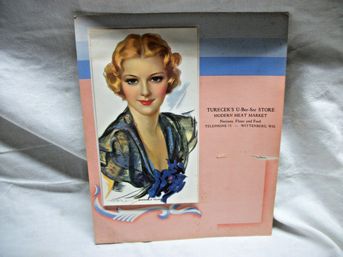 1918 calendar girl advertising