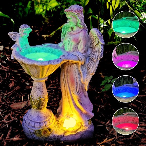 Solar garden angel statue - garden,