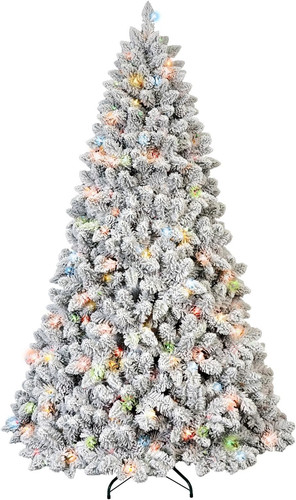 7ft perlit snow flocked - perlit,
