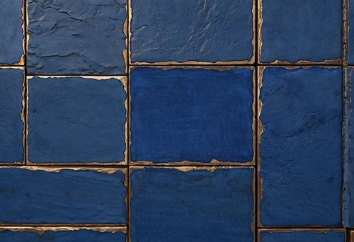 Deep blue bronze plaster - bronze,